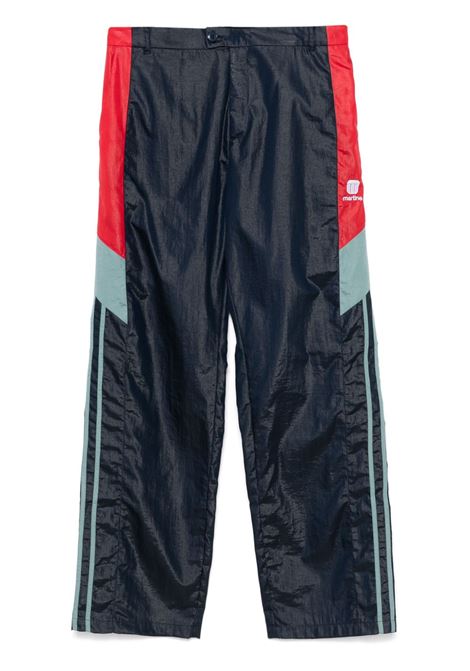 Pantaloni sportivi con design color-block in blu Martine rose - uomo